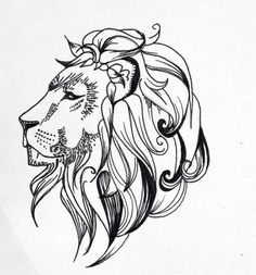 236x253 Best Lion Line Drawing Tattoos Images Tattoo Drawings - Lion Line Drawing