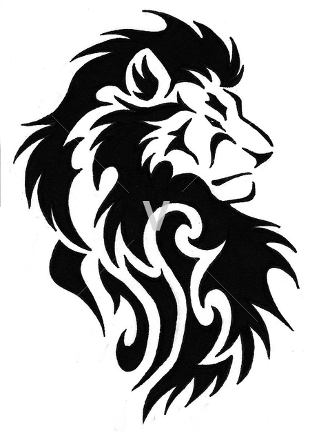 450x633 lion head clipart lion head line drawing - Lion Line Drawing