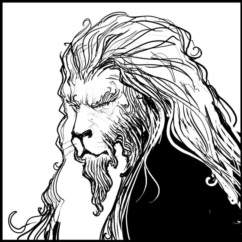 800x800 Image Gallery Lion Man Drawings - Lion Man Drawing