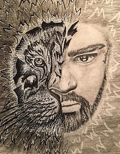 235x300 Lion Man Drawings - Lion Man Drawing