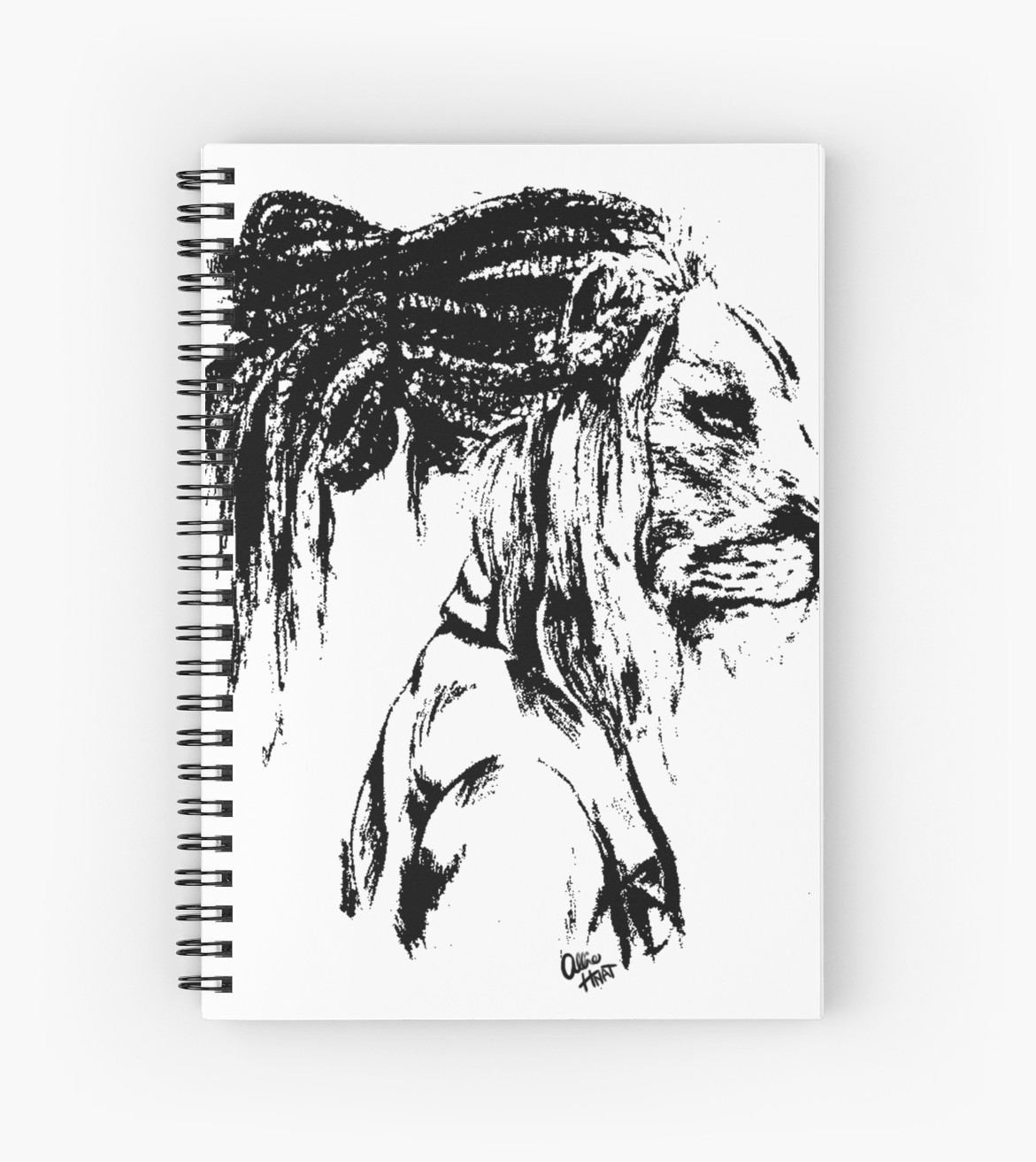 1171x1313 The Lion Man Spiral Notebooks - Lion Man Drawing