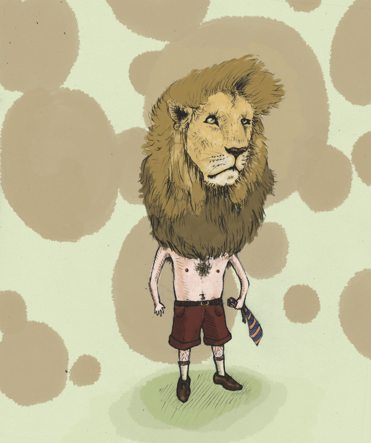 1300x1551 Grace Enjoys Drawing Things Little Lion Man - Lion Man Drawing