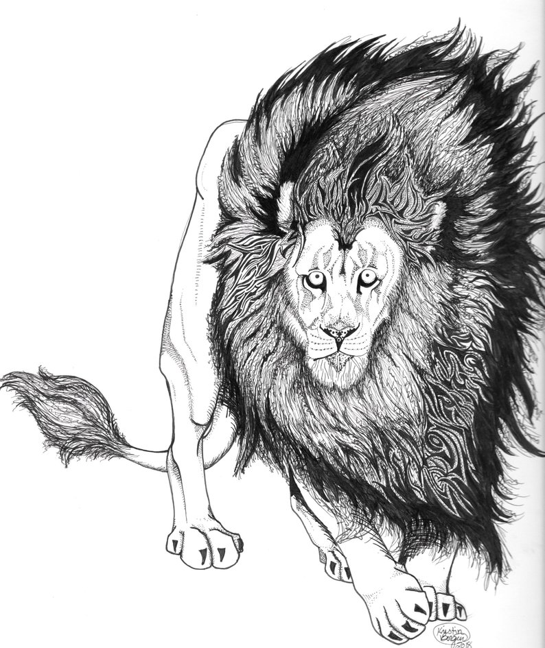 794x945 Lion's Mane Etsy - Lion Mane Drawing