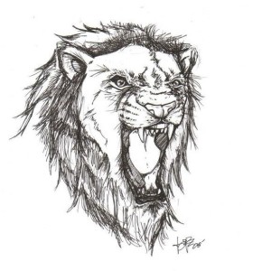 Lion Mouth Drawing