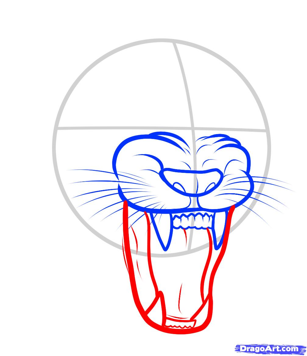 1008x1168 How To Draw A Lion Roaring, Roaring Lion, Step - Lion Mouth Drawing
