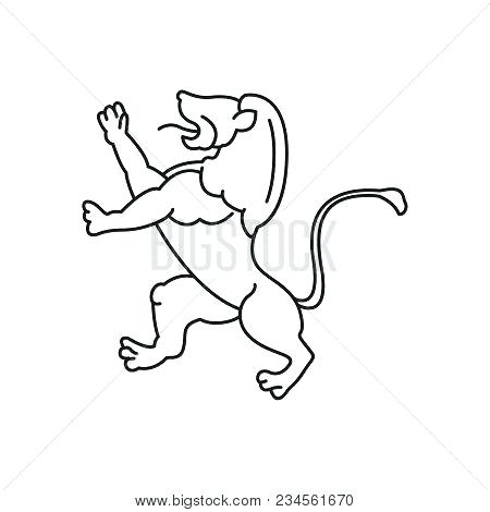 450x470 lion outline drawing drawing outline at com free for lion outline - Lion Outline Drawing