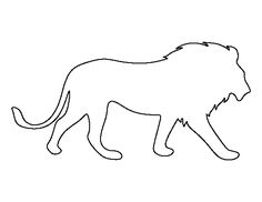 236x182 The Outline Of A Lion With A Quote Or Something Going Through It - Lion Outline Drawing