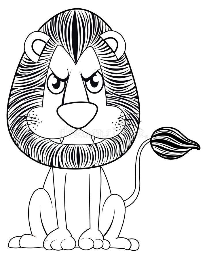 719x900 Lion Outline Drawing - Lion Outline Drawing