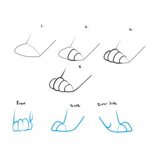 302x293 How To Draw How To Draw A Lion King Nala - Lion Paw Drawing