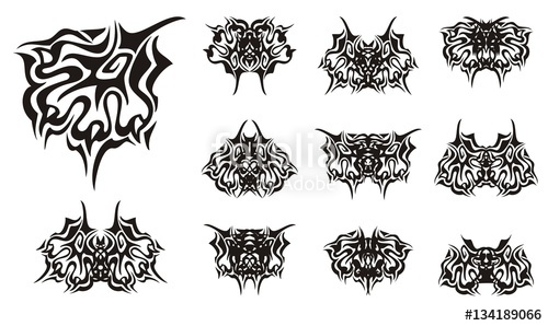 500x298 ornate paw and butterfly symbols from it tribal dangerous tattoos - Lion Paw Drawing