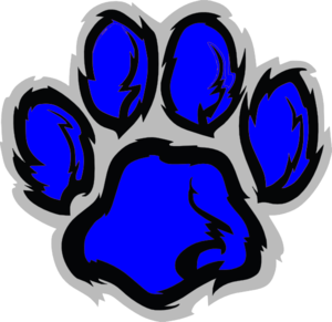 300x291 Blue Lion Paw Clip Art - Lion Paw Drawing