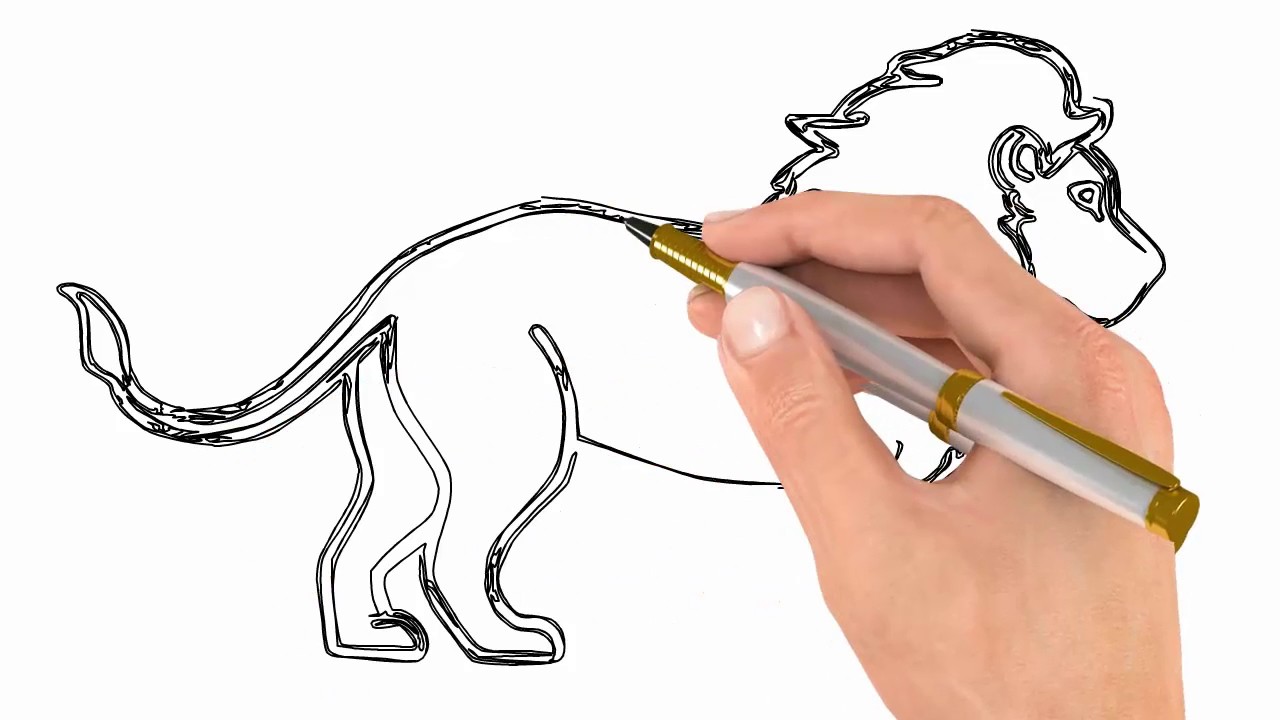 1280x720 How To Draw Lion Realistic Art Pencil Drawing Draw Sketch - Lion Pencil Drawing