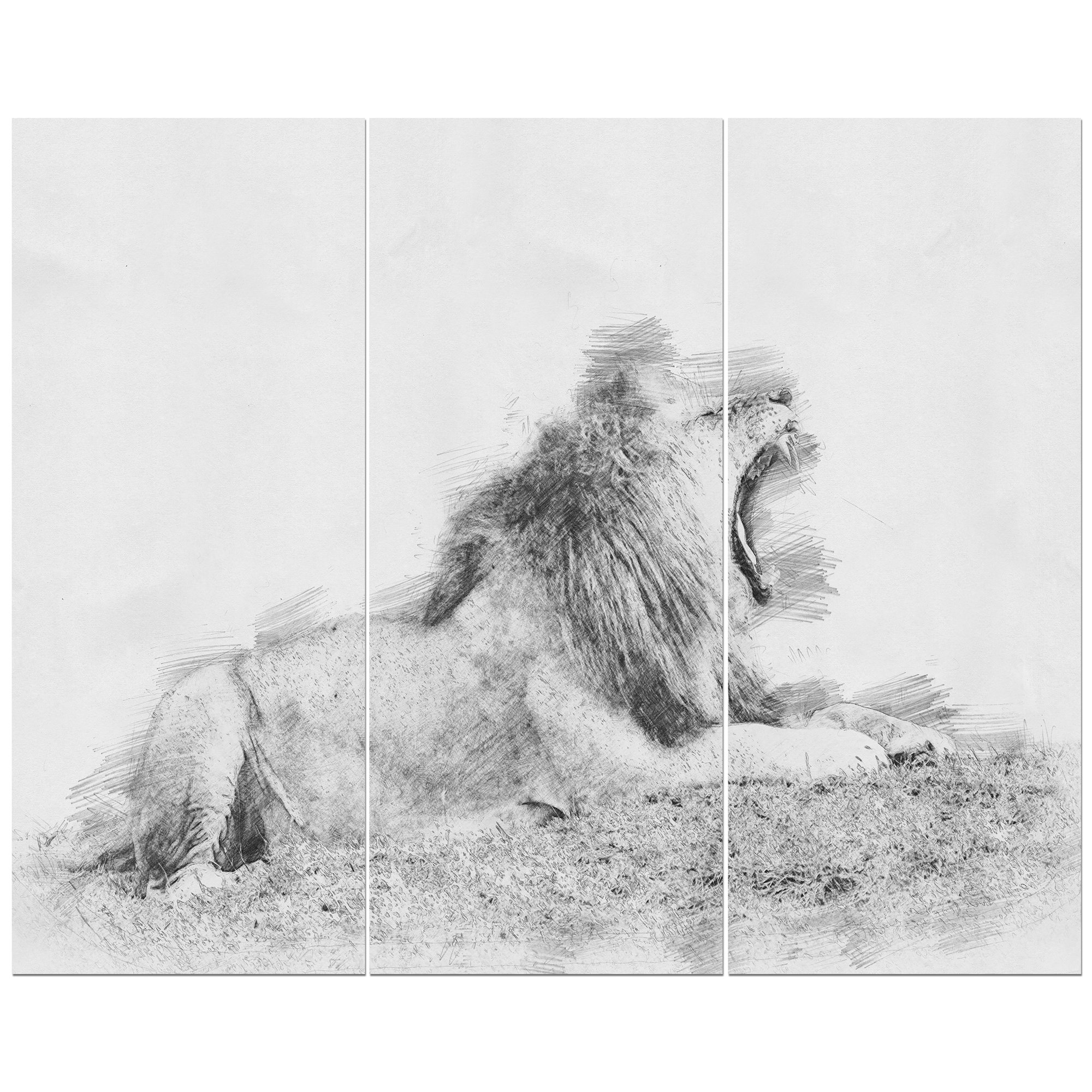 Lion Pencil Drawing at PaintingValley.com | Explore collection of Lion ...