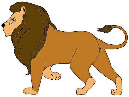450x341 How To Draw A Lion For Kids - Lion Pic Drawing
