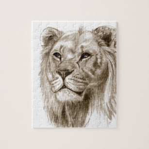 307x307 lion pride jigsaw puzzles zazzle - Lion Pride Drawing