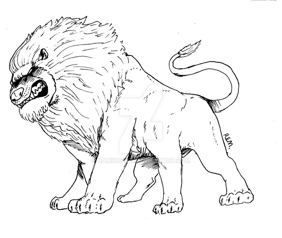974x820 lion pride - Lion Pride Drawing