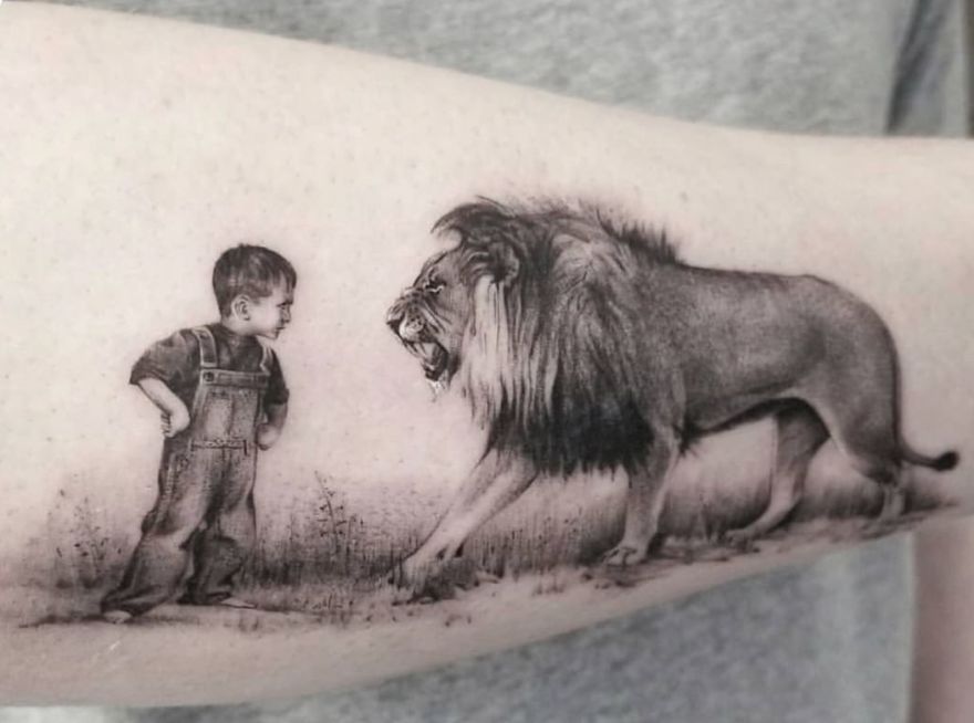 880x654 Eye Catching Lion Tattoos That'll Make You Want To Get Inked - Lion Pride Drawing