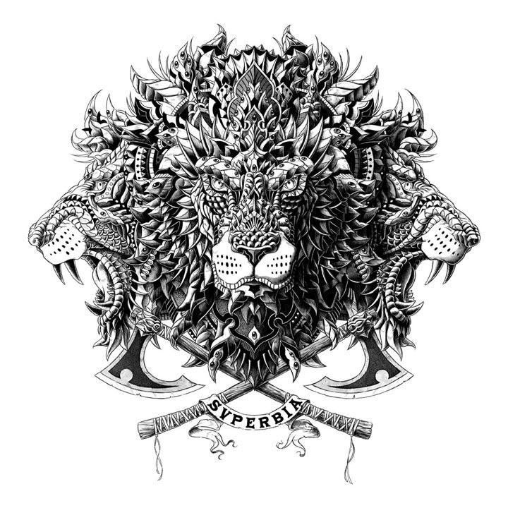720x720 Bioworkz Svperbia - Lion Pride Drawing