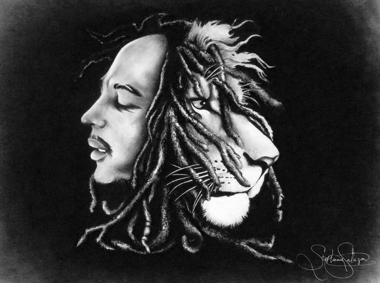 770x573 Lion Marley Drawing - Lion With Dreads Drawing