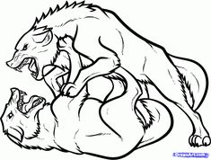 235x178 Best Wolf Drawings Images Drawing Techniques, Drawing - Lions Fighting Drawing