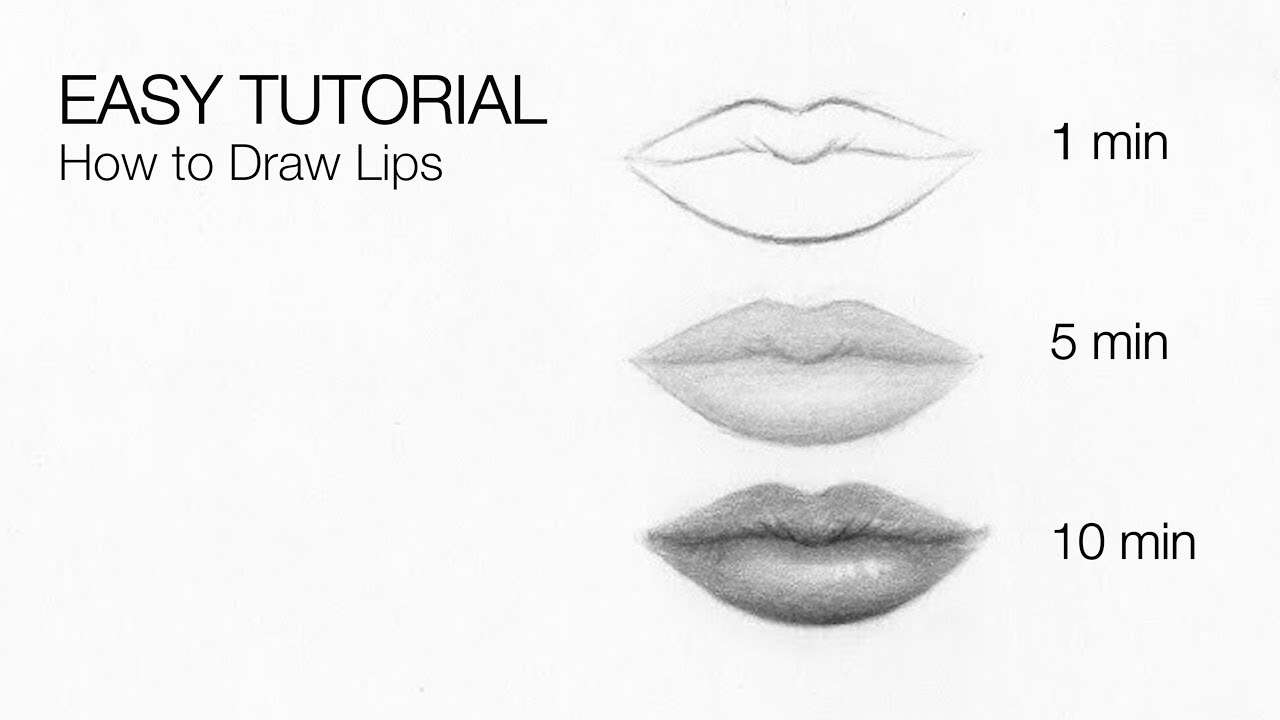 Lip Drawing Tutorial At Paintingvalleycom Explore