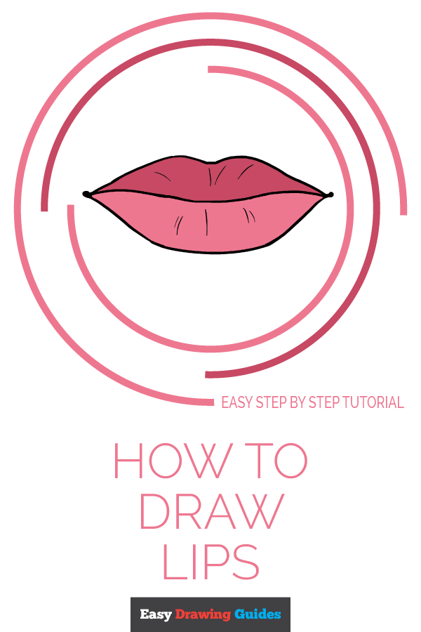 600x900 How To Draw Lips Really Easy Drawing Tutorial - Lip Drawing Tutorial