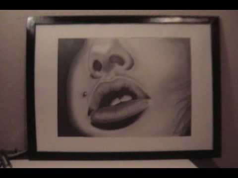 480x360 Drawing The Lips, Teeth, And Piercing - Lip Piercing Drawing