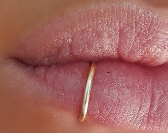 340x270 lip rings etsy - Lip Piercing Drawing