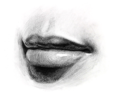 395x322 How To Draw Lips Step - Lips Drawing