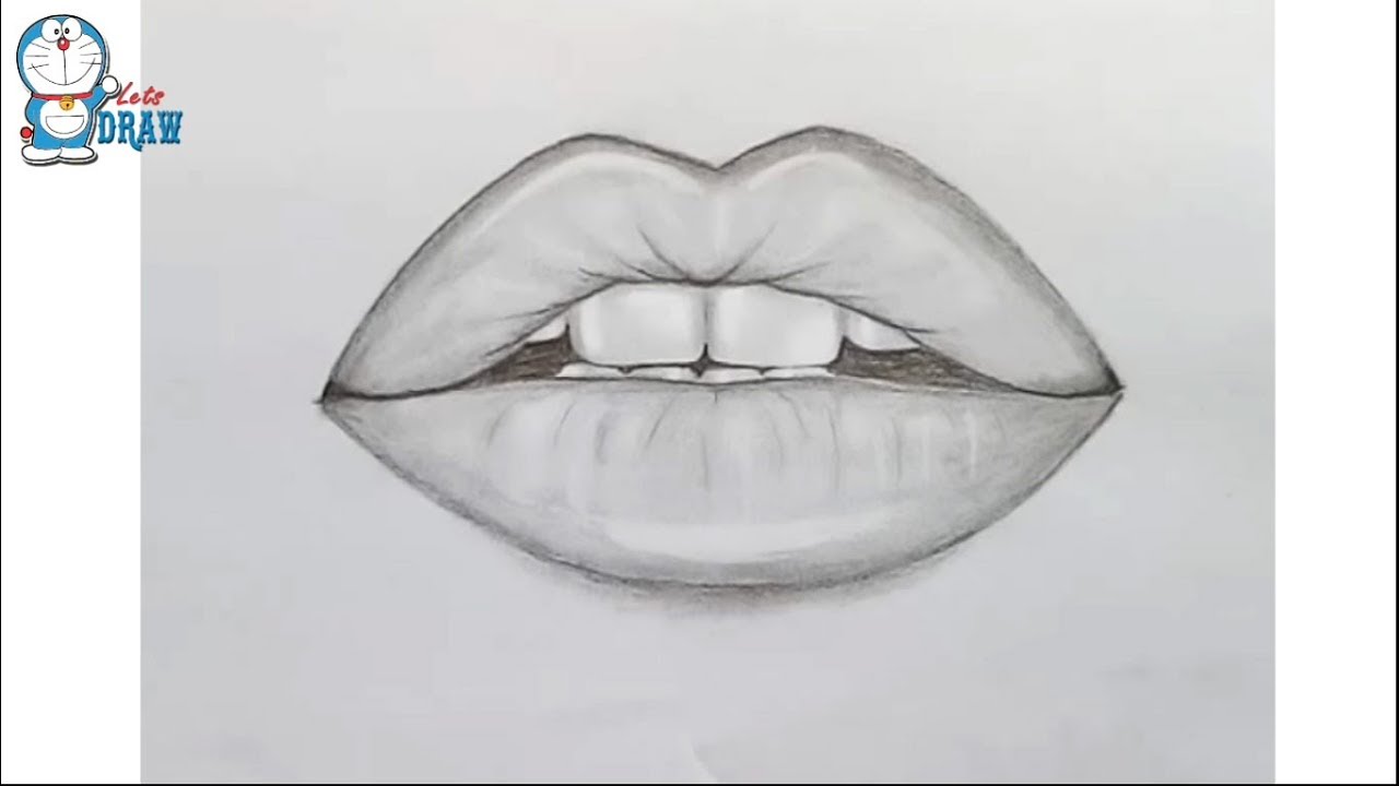 1280x720 How To Draw Lips - Lips Drawing
