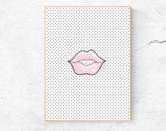 340x270 Lips Outline Etsy - Lips Outline Drawing