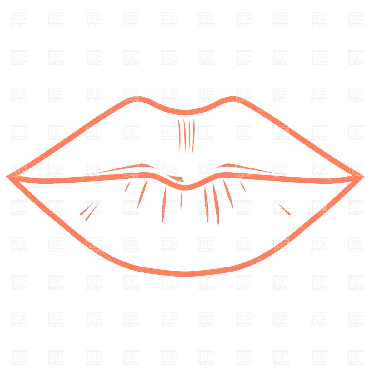 Lips Outline Drawing at Explore collection of Lips