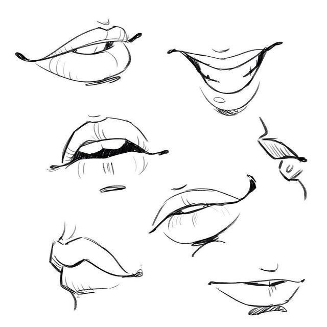 640x640 Mouth Outline Drawing Drawing Tips Outlines In Drawings - Lips Outline Drawing