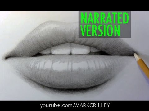 480x360 How To Draw The Mouth Lips - Lips Pencil Drawing