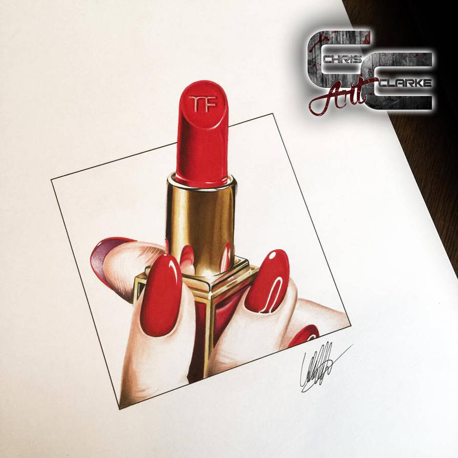 894x894 red lipstick drawing - Lipstick Drawing