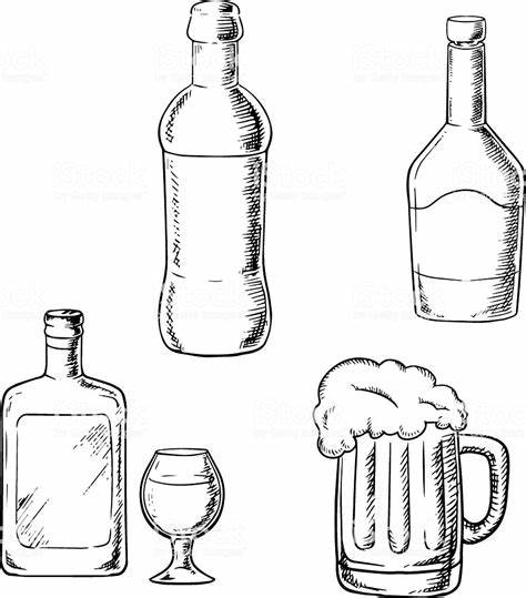 474x539 liquor bottle drawing gtgt - Liquor Bottle Drawing