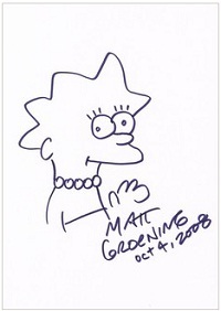 200x282 Matt Groening Original Lisa Simpson Drawing - Lisa Simpson Drawing