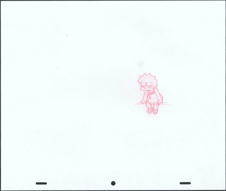 794x670 The Simpsons Lisa Simpson Production Animation Cel Drawing Fox Etsy - Lisa Simpson Drawing