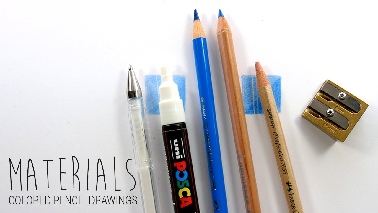 1280x720 drawing materialsart supplies i use for my colored pencil - List Of Art Supplies For Drawing