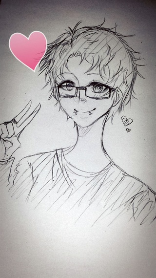 320x569 listening to love songs and drawing my crush - Listening Drawing