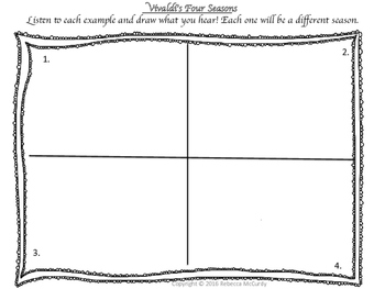 350x263 Vivaldi's Four Seasons Listening Drawing Activity For General - Listening Drawing