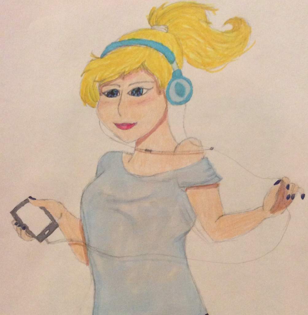 1003x1024 Listening To Music Drawing Anime Amino - Listening To Music Drawing