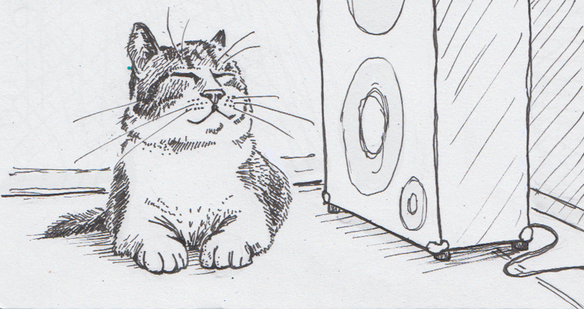 825x436 Music - Listening To Music Drawing