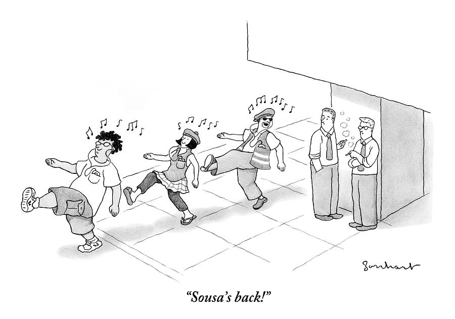 900x631 Three People Who Are Listening To Music Drawing - Listening To Music Drawing