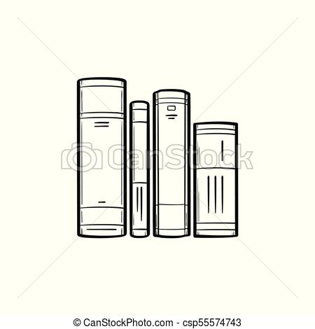 450x470 school books on literature hand drawn sketch icon school books - Literature Drawing