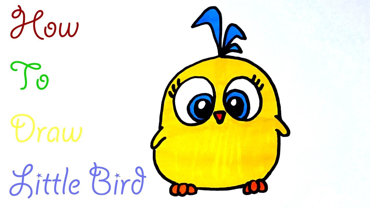1280x720 Little Bird Coloring Book How To Draw Little Birds For Kids - Little Bird Drawing