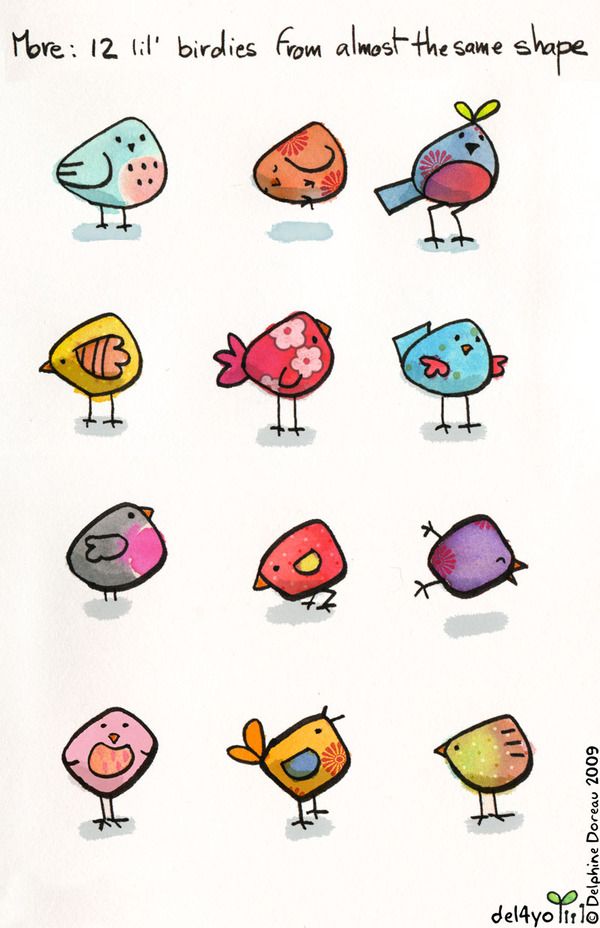 600x928 Maybe Have Younger Kids Start With Basic Body Shape, Then - Little Bird Drawing