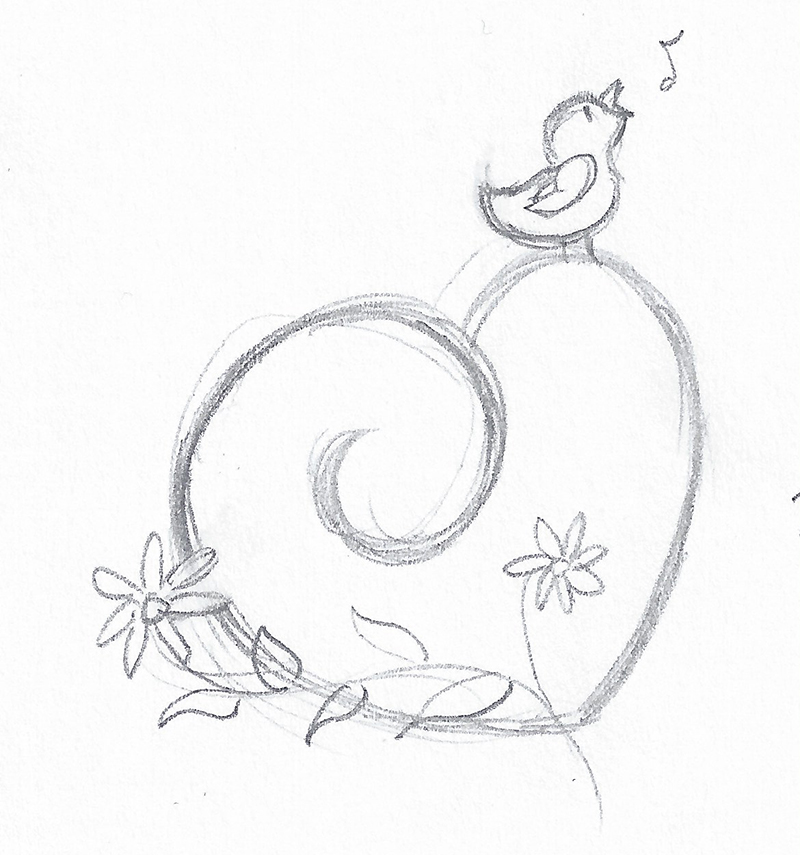 800x855 Mindflight Day Creative Challenge Day Drawing - Little Bird Drawing