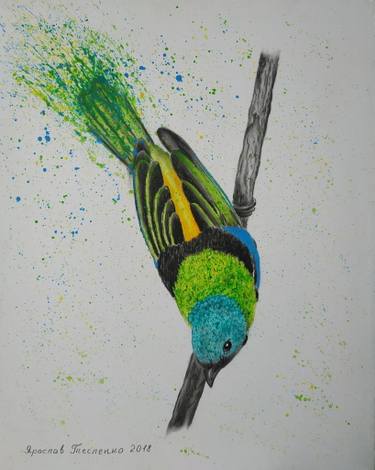 375x470 Sute Little Bird Painting - Little Bird Drawing