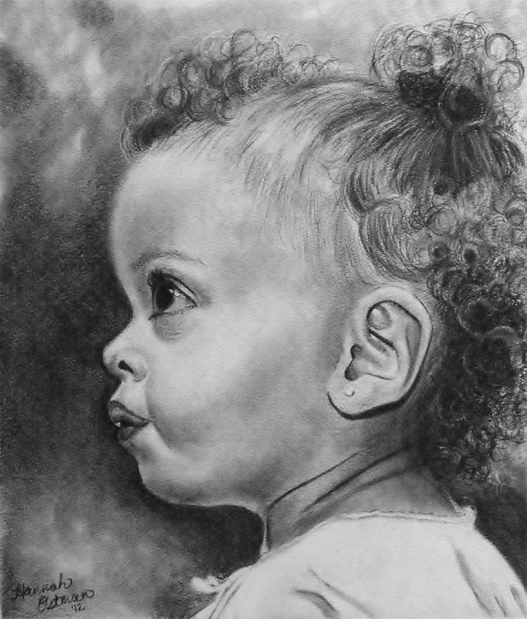 Little Black Girl Drawing at PaintingValley.com | Explore collection of ...